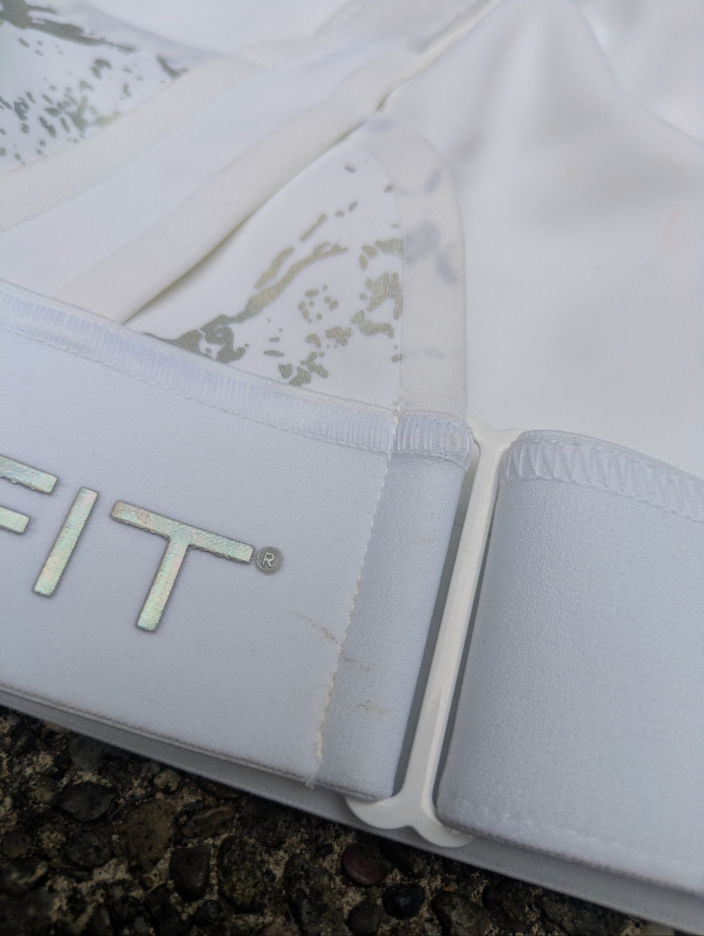 SHEFIT White Front-Zip High Support Sports Bra - Picture 4 of 5